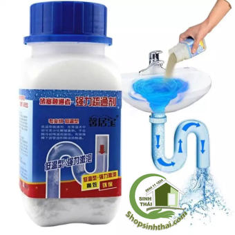 Bột thông cống - Thông Tắc Ngẽn Bồn Cầu - Loại cực mạnh xử Lý nhanh tắc ngẽn