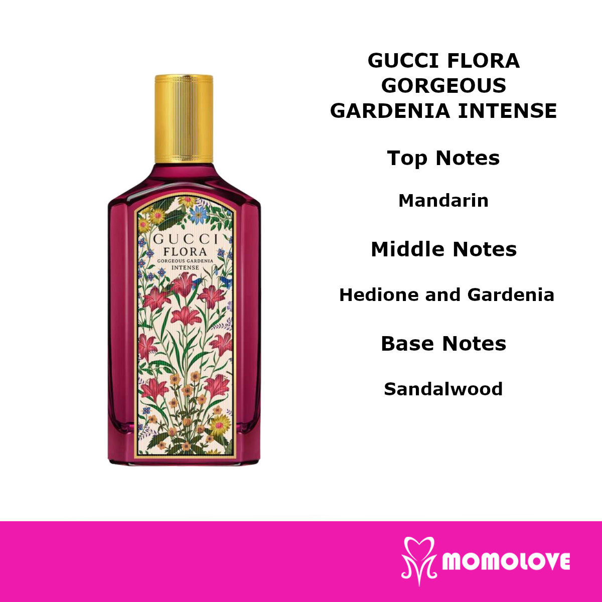 GUCCI FLORA GORGEOUS GARDENIA INTENSE EDP 100ML - Momolove