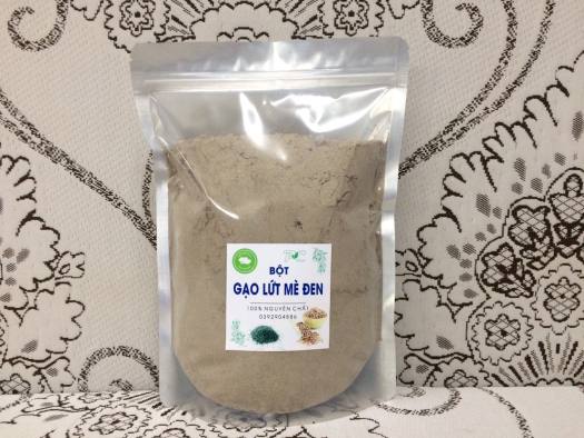 Bột gạo lứt mè đen giảm cân, lợi sữa sau sinh rang thơm cực mịn (500gram-1kg)