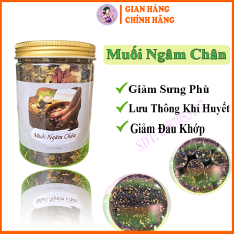Muối ngâm chân thảo dược Mộc Nhan, giảm sưng phù, lưu thông khí huyết, ngủ ngon