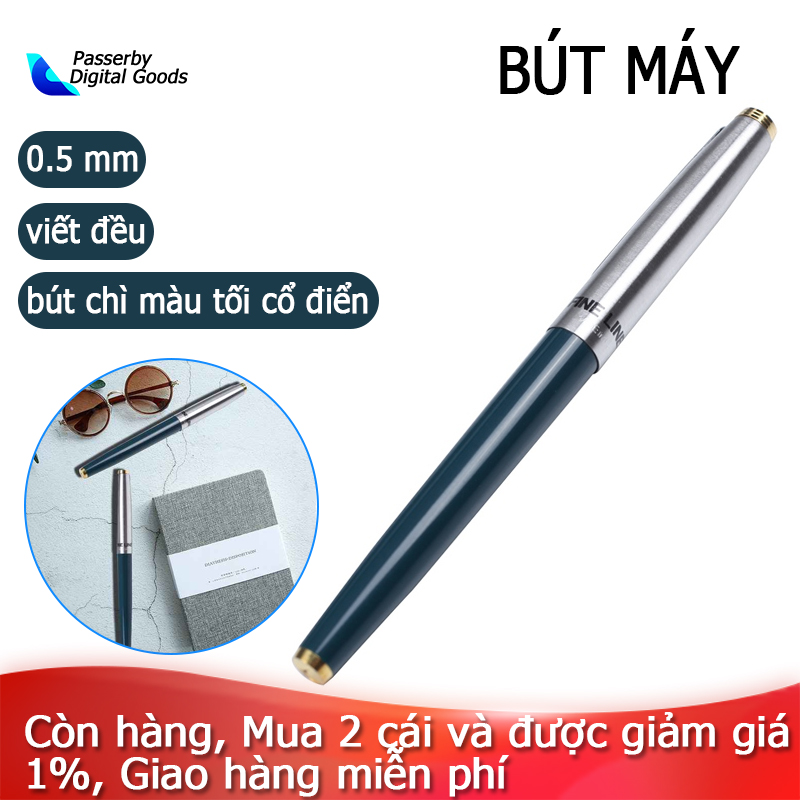 HERO Green silver tone bicoloured tube made of aluminum alloy Fountain pen