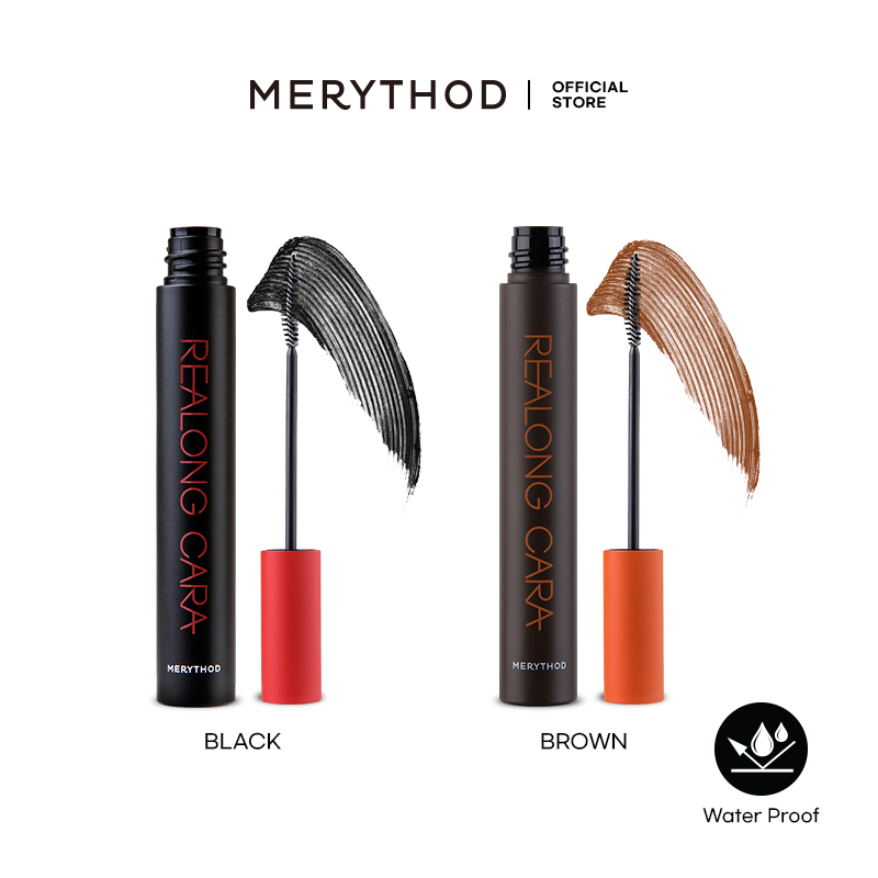 Gambar MERYTHOD Realong Cara Water Proof Mascara No Clumping, Made in Korea