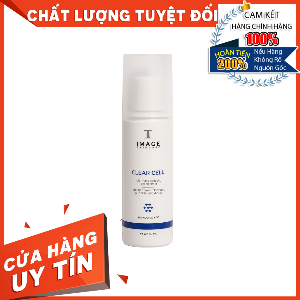 [HÀNG CÔNG TY] Gel Rửa Mặt Sạch Nhờn, Ngừa Mụn Chống Lão Hóa Image Skincare Clear Cell Salicylic Gel Cleanser 177ml - SimmyShop