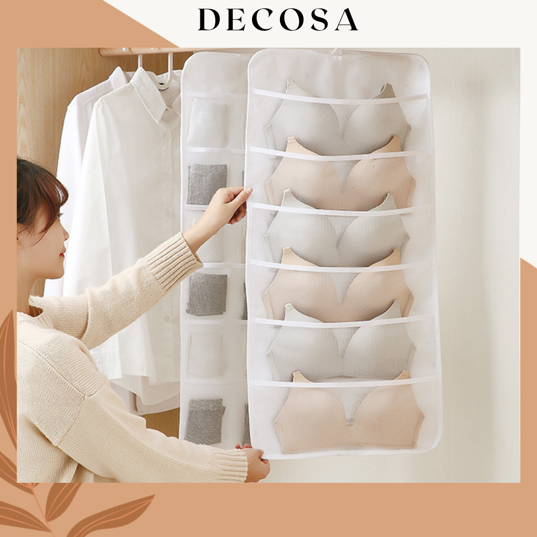 Túi đựng đồ nhiều ngăn treo tủ quần áo tiết kiệm không gian DECOSA