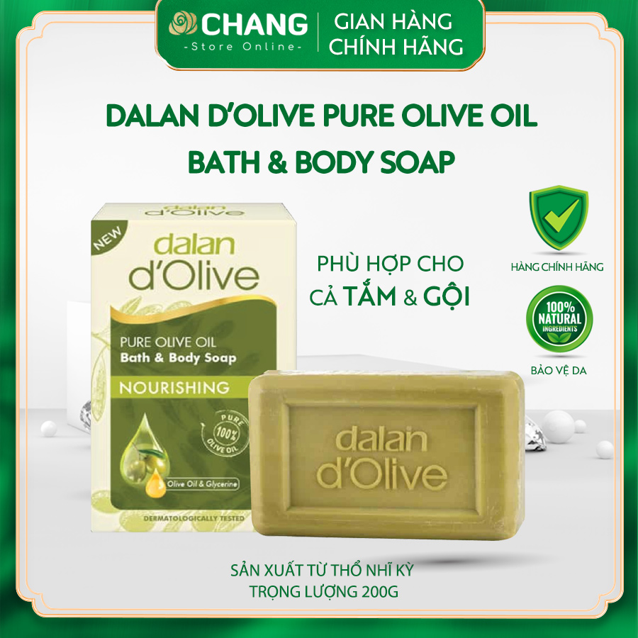 Xà phòng tắm gội Dalan D Olive Pure Olive Bath And Body Soap Nourishing