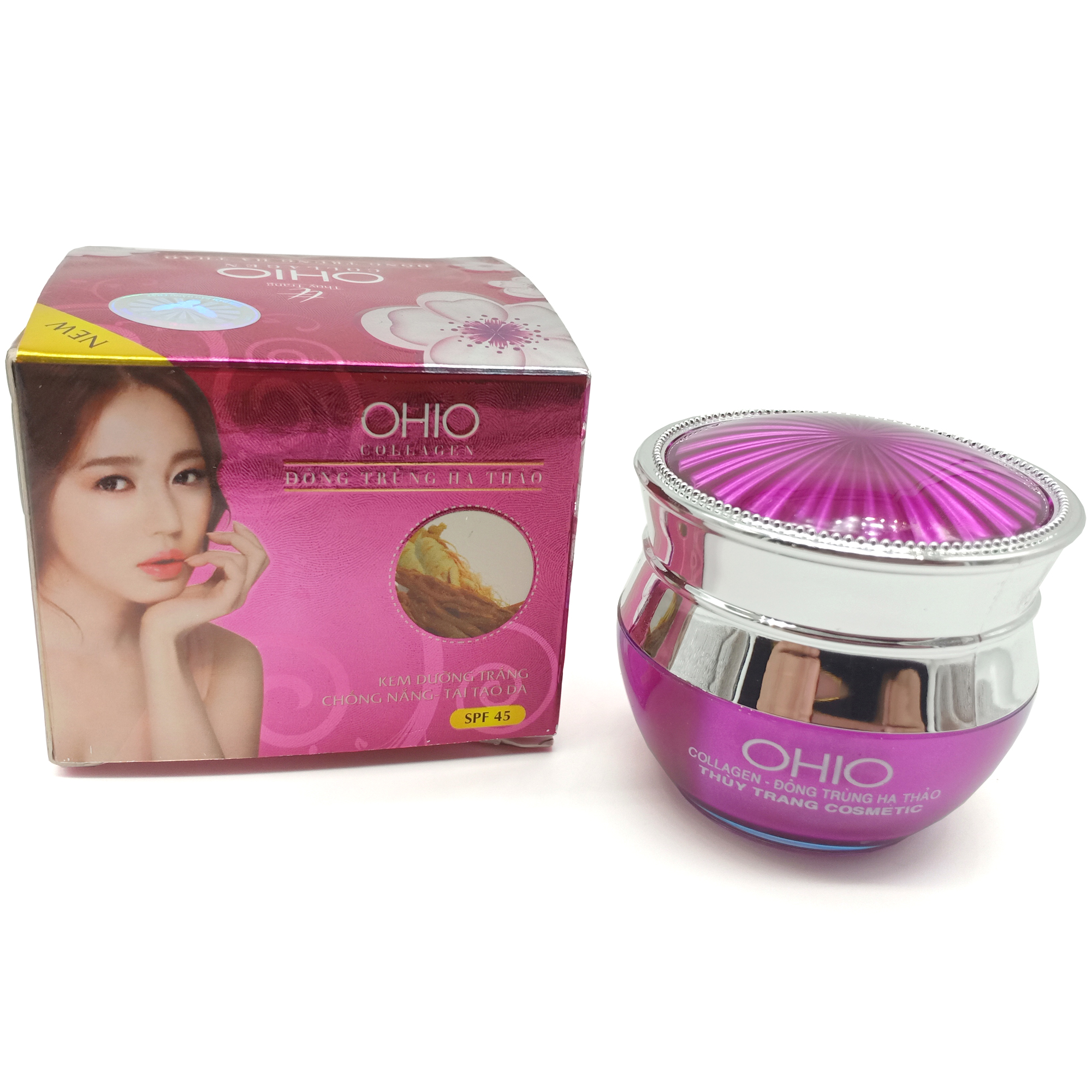 Kem dưỡng trắng chống nắng ohio collagen, kem dưỡng tái tạo da, kem dưỡng da mềm mịn trắng sáng, kem dưỡng chính hãng 20g