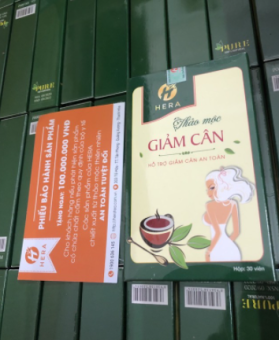 Trà Giảm cân Hera Plus dạng viên chính hãng nói không với FAKE
