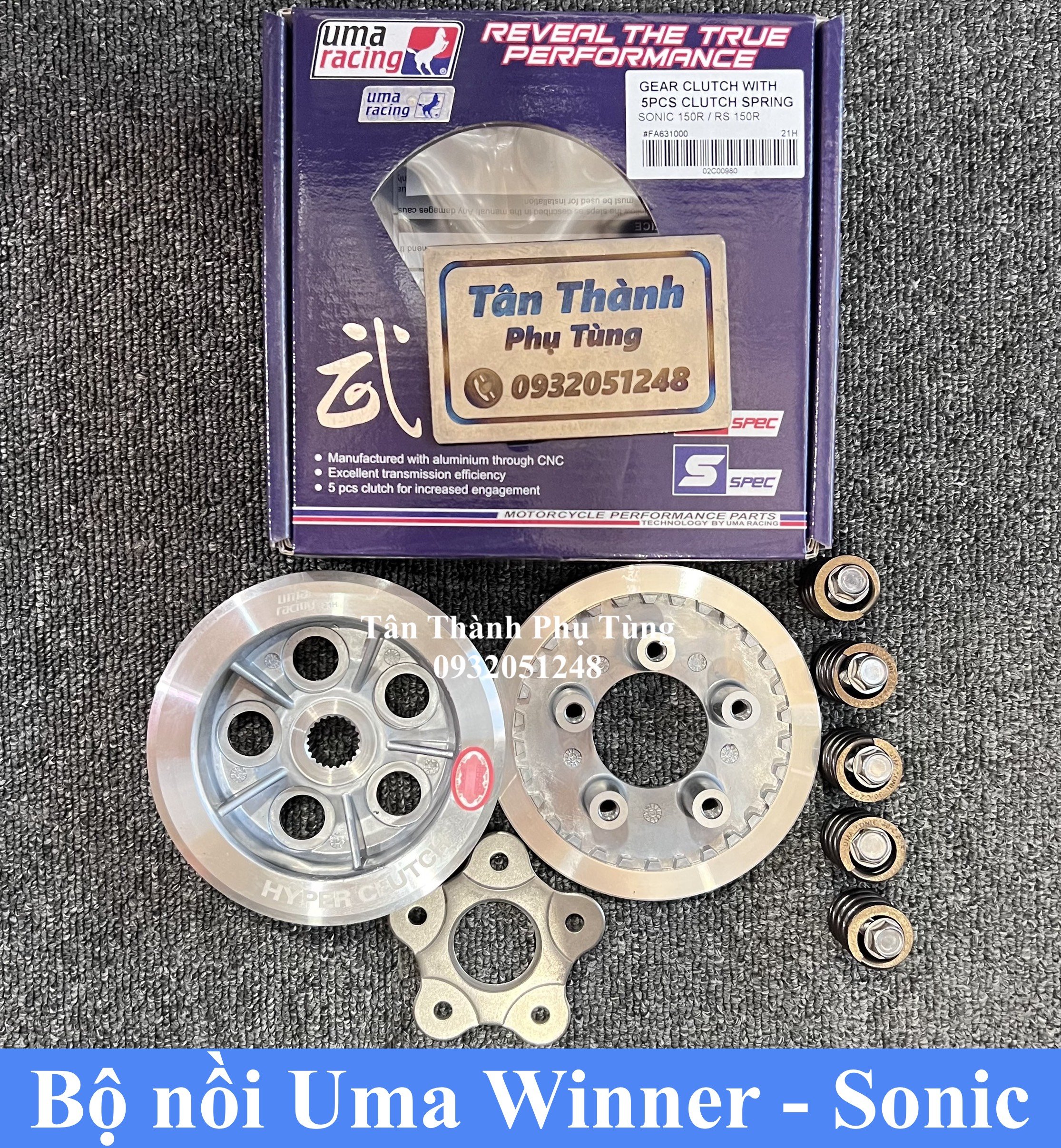 Bộ nồi Uma Winner , Sonic chính hãng 5 lò xo
