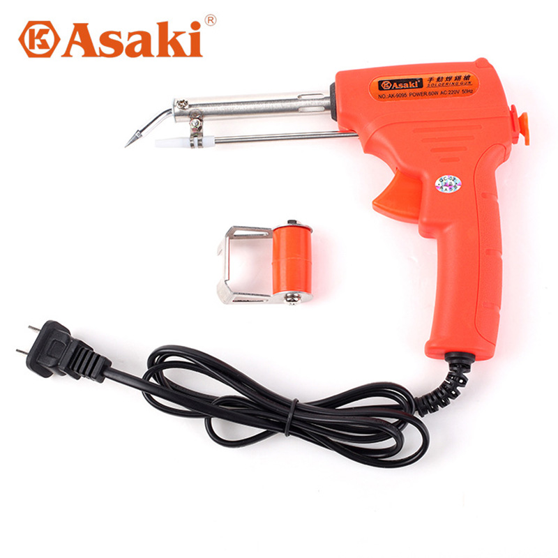 Mỏ hàn nhiệt mỏ hàn thiếc tự động đẩy thiếc Asaki AK-9095 60W mỏ hàn điện tử cao cấp mối hàn đẹp - C