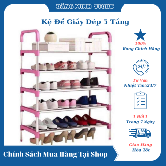 Kệ Để Giày Dép 5 Tầng Inox  Phong Cách Hàn Quốc