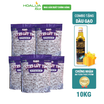COMBO 10kg Gạo ST25 Lứt Tím