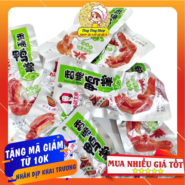 Combo 10 chân vịt tứ xuyên màu xanh không cay