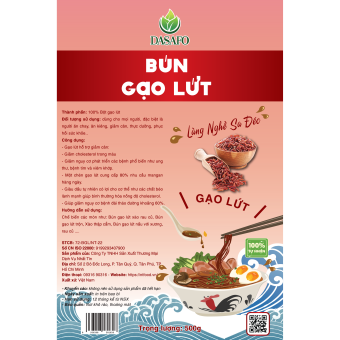 Bún gạo lứt DASAFO 500gr - Làng nghề Sa Đéc - Nhất Tín Food
