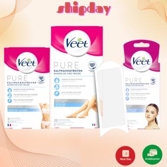 Veet wax Strips Body Veet, Wax ria mép Veet, Miếng dán tẩy lông mặt Veet- Hàng Đức
