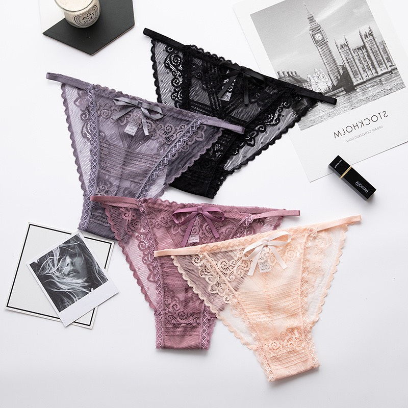 Combo 5 quần lót lót nữ ren dây eo sexy t8