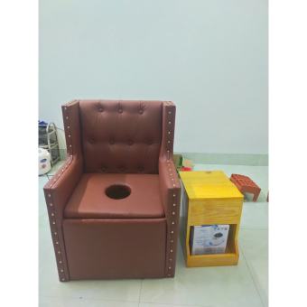 Ghế xông phụ khoa [ HÀNG CAO CẤP ] ghế xông gỗ đầy đủ phụ kiện kèm nồi xông chính hãng - Ghế xông vùng kín sau sinh - Ghế xông bà đẻ - Ghế ngồi xông