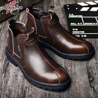 QiaoYiLuo Bốt Cao Bồi & Biker Cho Nam Giày Nào Có Gót Đế Cao Và Phần Trên Có Dây