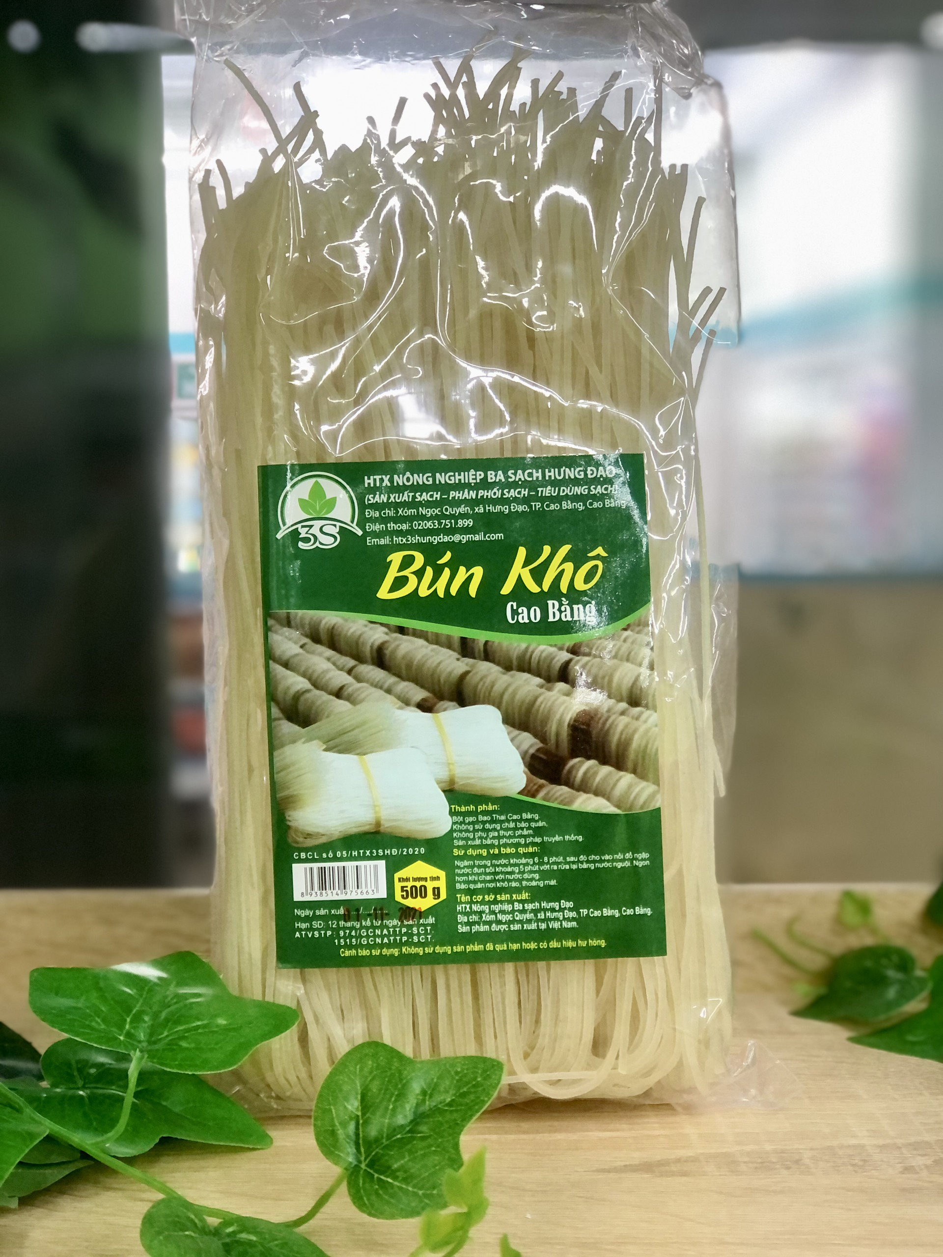 Bún trắng khô đặc sản cao bằng - túi 500g