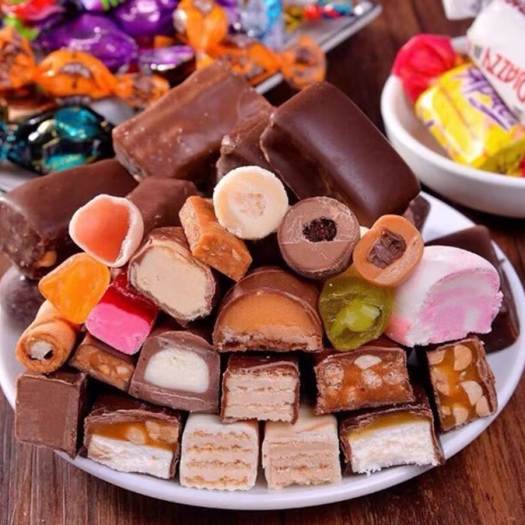 kẹo socola nga mix vị gói 500G chính hãng