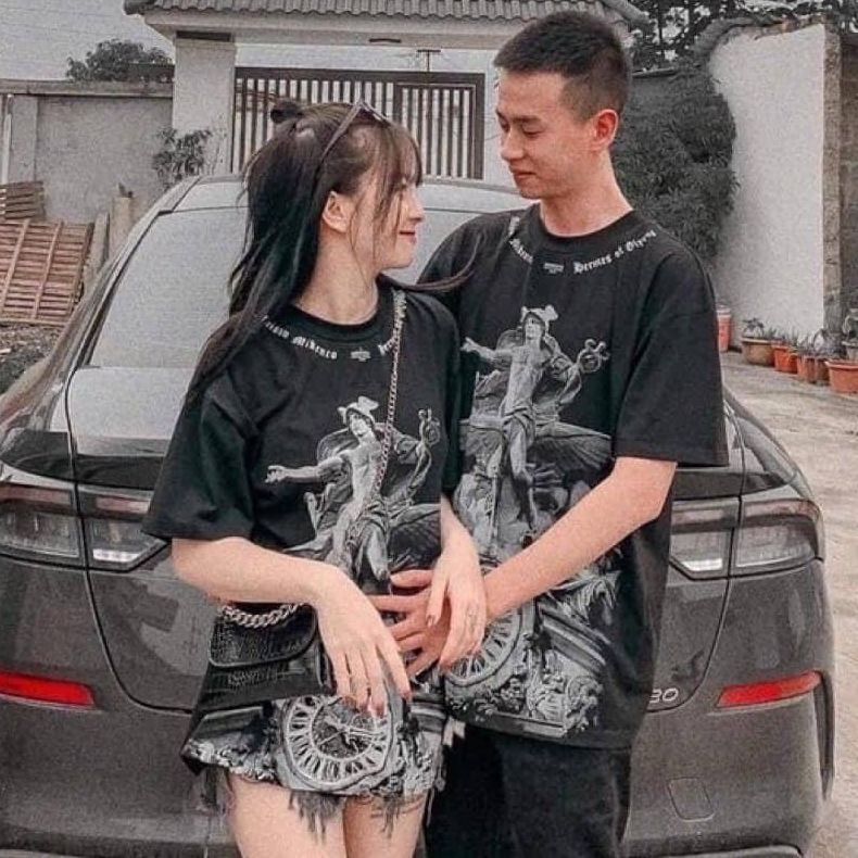 Áo miken chữ vòng cổ siêu hot a90