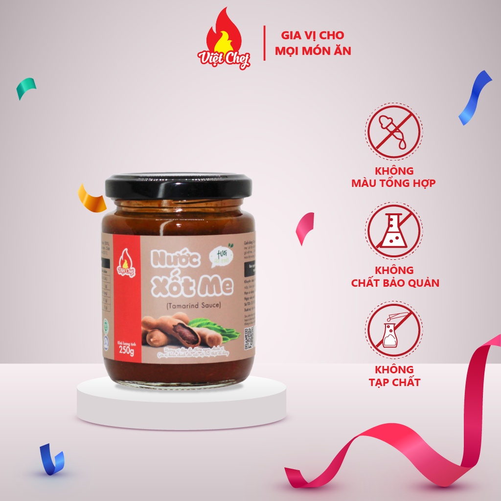 Nước sốt me việt chef nước xốt me chấm đồ nướng chuẩn vị me siêu ngon cho mọi gia đình 250gram