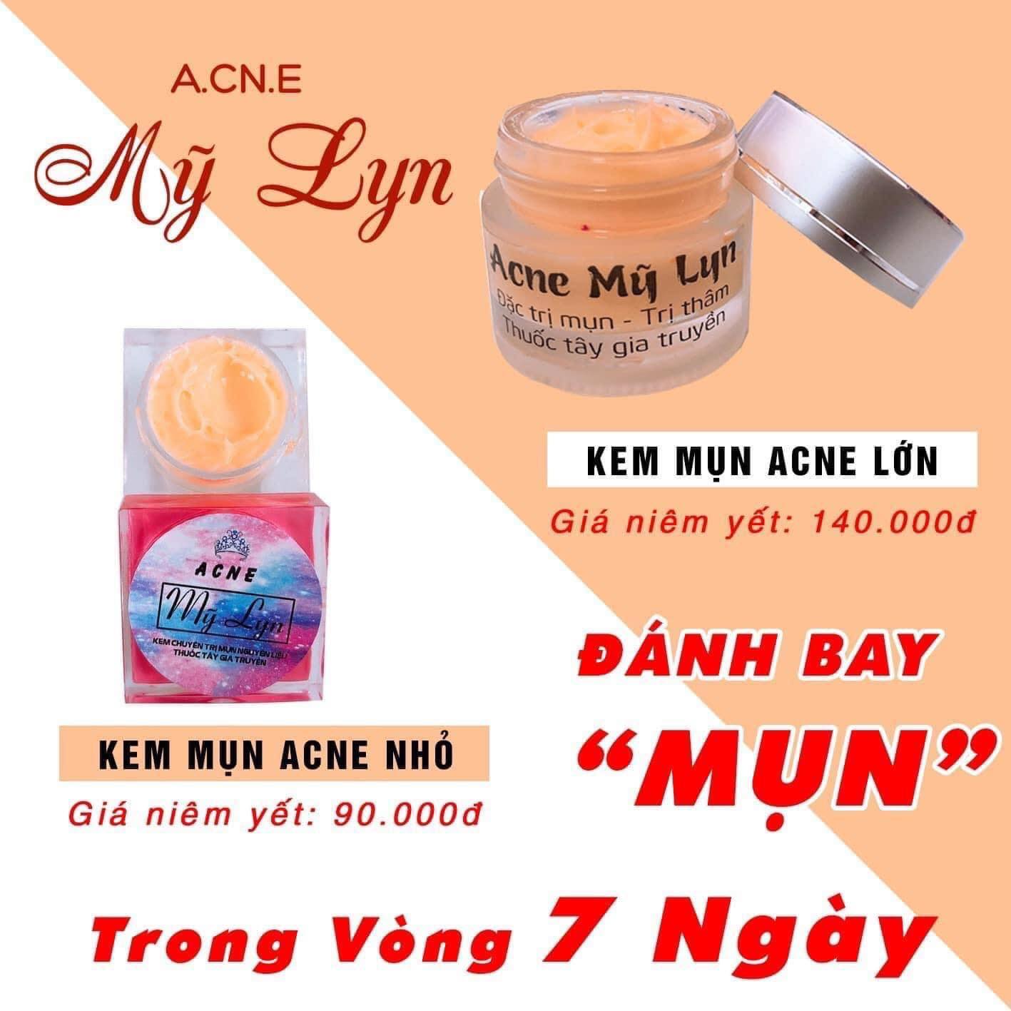 Acne mỹ lyn hủ tròn size 10 gram hỗ trợ giảm mụn, thâm mụn