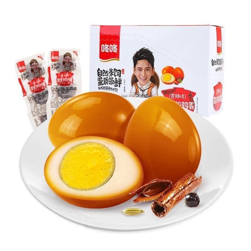 5 vỉ Trứng Cút muối xì dầu cay siêu hot hit 🍺 Đồ ăn vặt nội địa Trung Quốc
