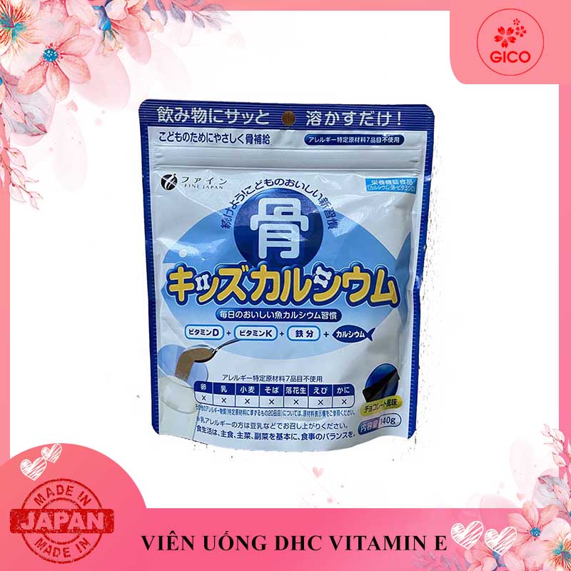 Bột canxi cá tuyết Fine Japan 140g Nhật Bản