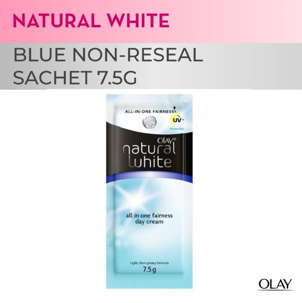Olay Natural White Blue Non-Reseal Sachet 7.5g