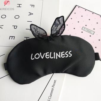 Bịt Mắt Ngủ Miếng Che Mắt Ngủ Có Túi Gel Chữ Loveliness