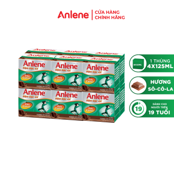 Thùng 12 lốc sữa nước Anlene Concentrate Chocolate 4x125ml