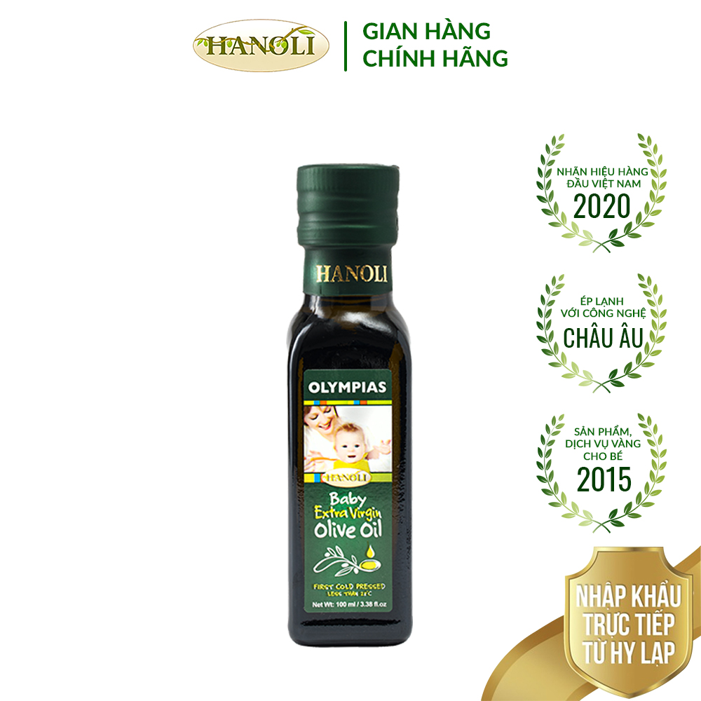 Dầu oliu siêu nguyên chất cho bé olympias chai 100ml