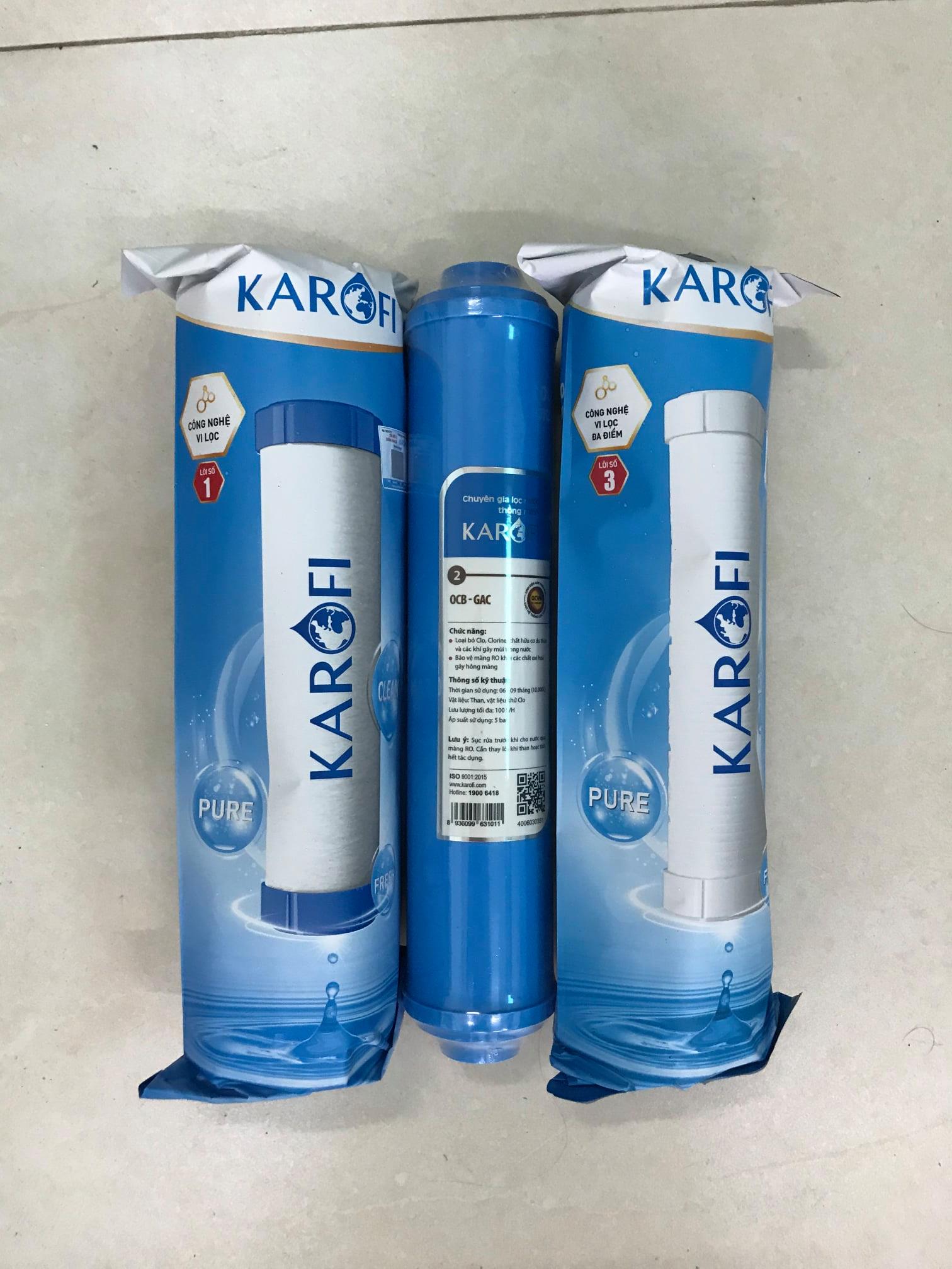 Bộ Lõi lọc 123 Karofi chính hãng
