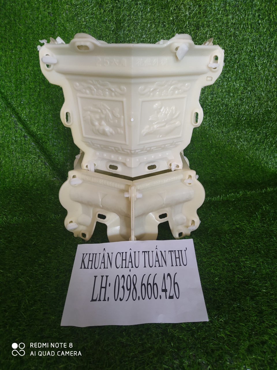 Bộ khuôn đúc chậu cảnh lục giác 25 nhựa ABS đầy đủ lòng trong