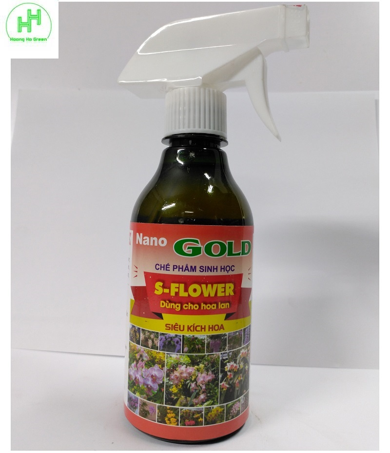Chế phẩm sinh học s-flower siêu kích hoa dùng cho hoa lan, 300ml