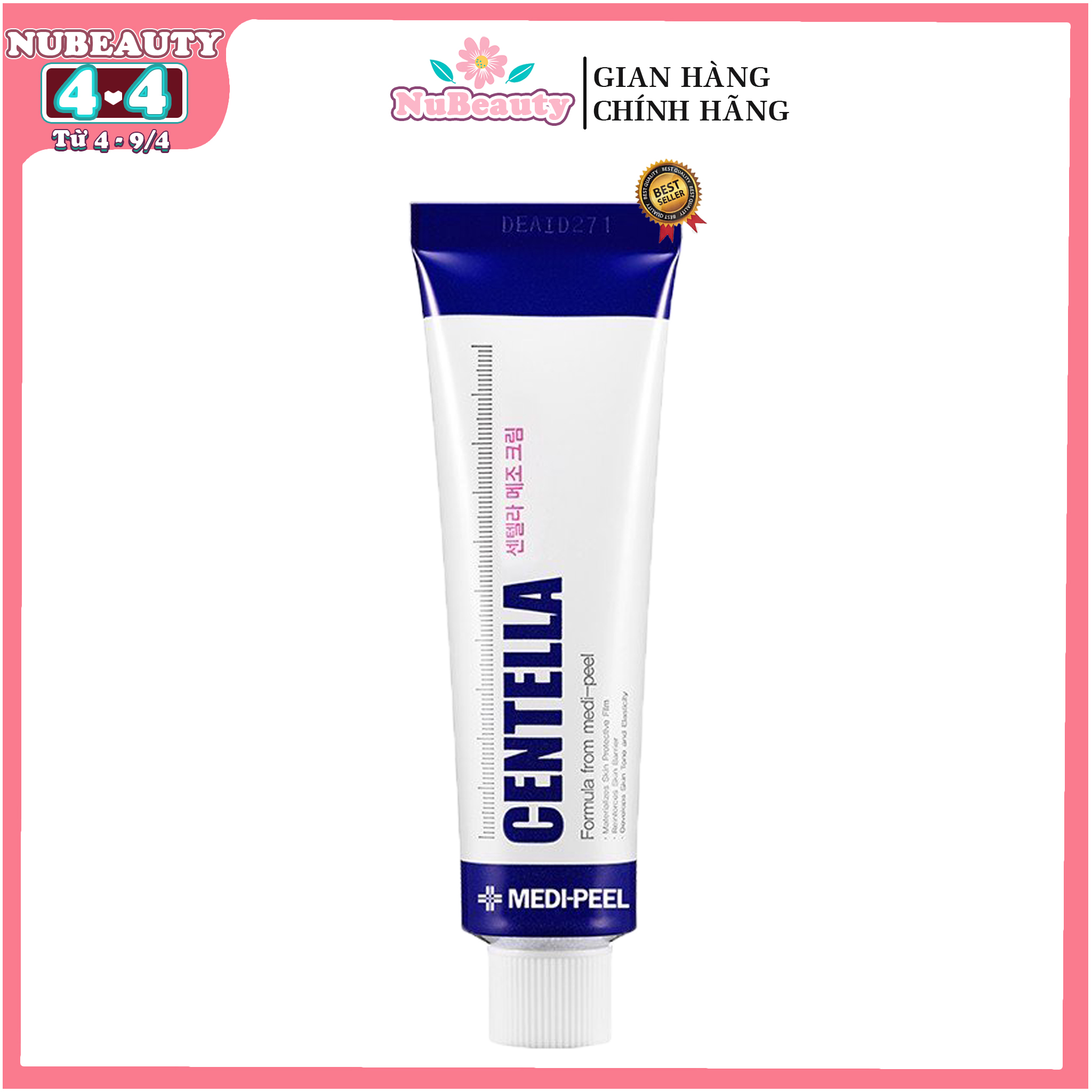 Kem dưỡng phục hồi tái tạo chuyên sâu cho da mụn Medi-Peel Centella Mezzo Cream 30ml, kem duong medi peel