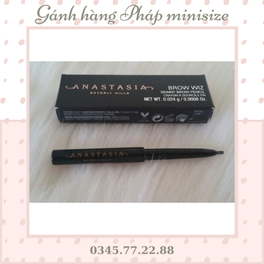 Chì kẻ chân mày Anastasia Beverly Hills Brow Wiz Skinny Brow Pencil minisize Medium Brown