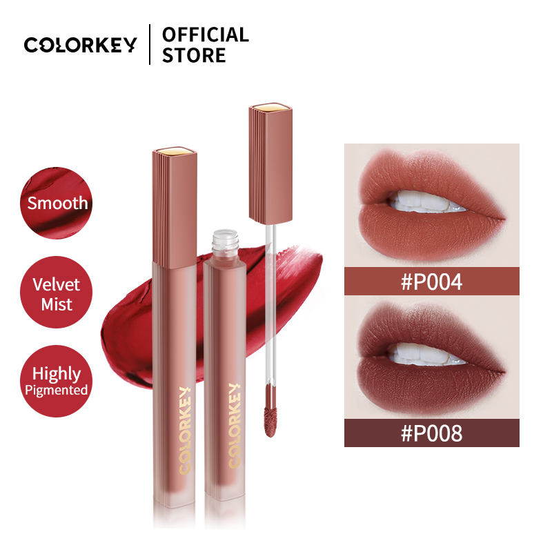 Gambar Colorkey Lip Gloss Cream Velvet Soft Texture Moisturizing Lip Makeup 2g