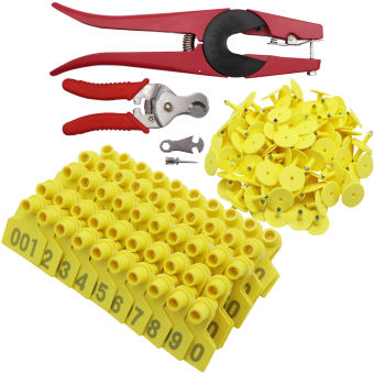 Thẻ Heo Tai Lợn Thẻ Tai Lợn Kìm Bấm Tai Mua Thẻ Tai Đê Bò Lợn Chó 100PCS