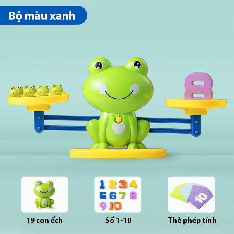 Bộ đồ chơi ếch cân thăng bằng giúp bé học toán