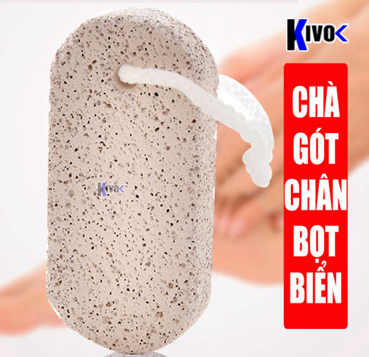 Đá Bọt Biển Chà Gót Chân Có Quai - Đá Tẩy Tế Bào, Kỳ Da Chà Chân, Đá Mài Gót Chân, Bào Gót Chân - Kivo