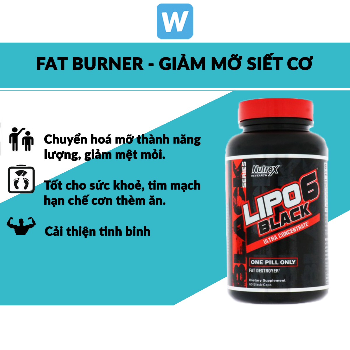 Lipo6 | Nutrex Lipo-6 Black Ultra Concentrate Viên Uống Đốt Mỡ Cao Cấp