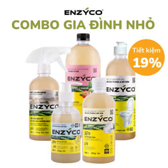 Combo Gia Đình Nhỏ - Bộ 5 Sản Phẩm Tẩy Rửa Sinh Học Enzyco Lên Men Từ Dứa Và Bồ Hòn 생물학적 세정 제품 세트 Biological cleaning