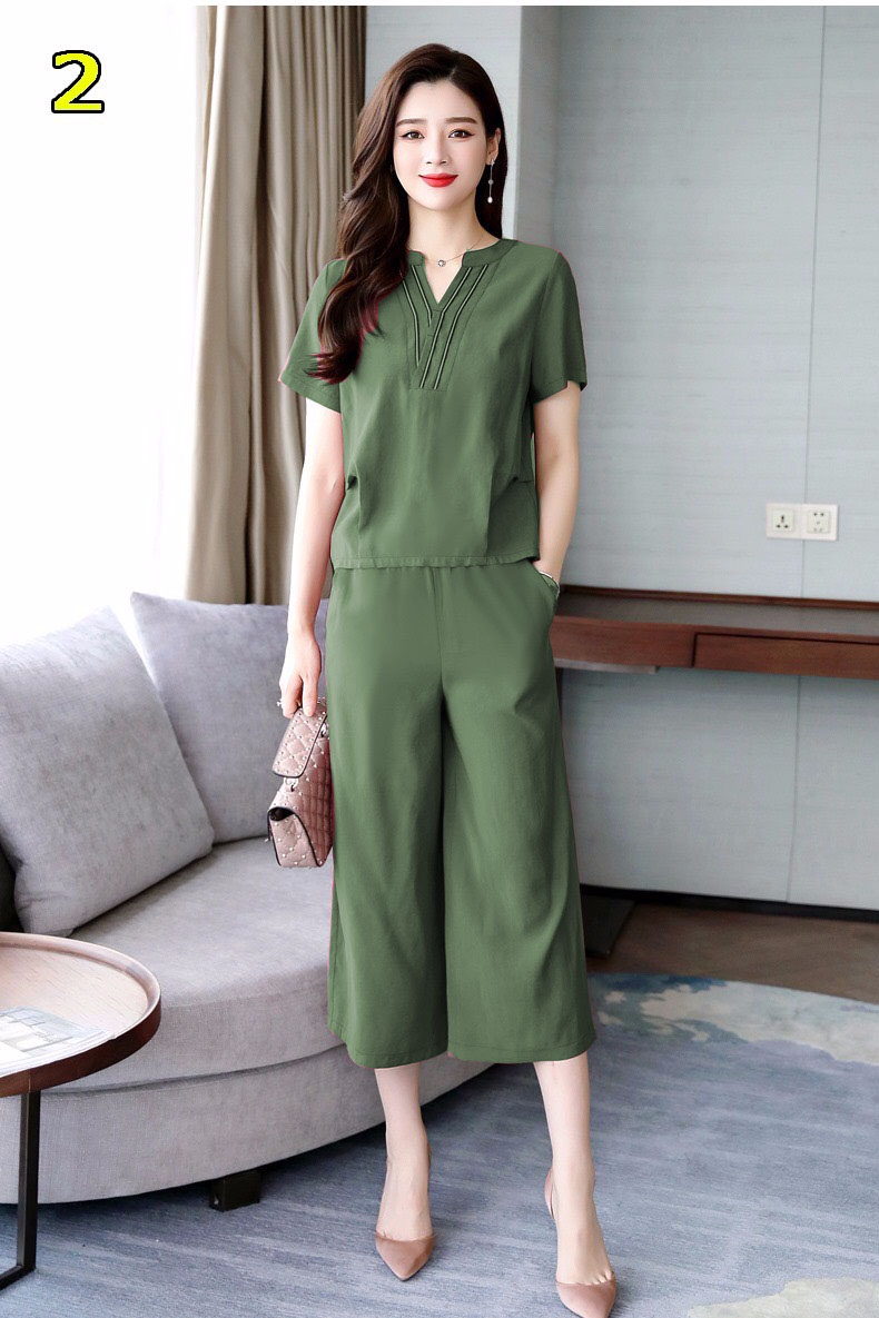 Set bộ ống rộng công sở
