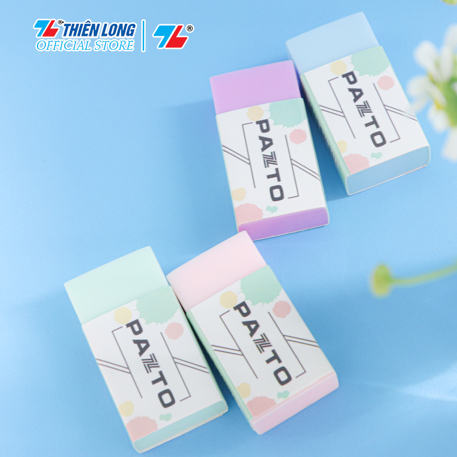 Combo 5/10/20/30 Gôm tẩy không mùi Pastel Pazto Thiên Long E-010 - Màu giao ngẫu nhiên