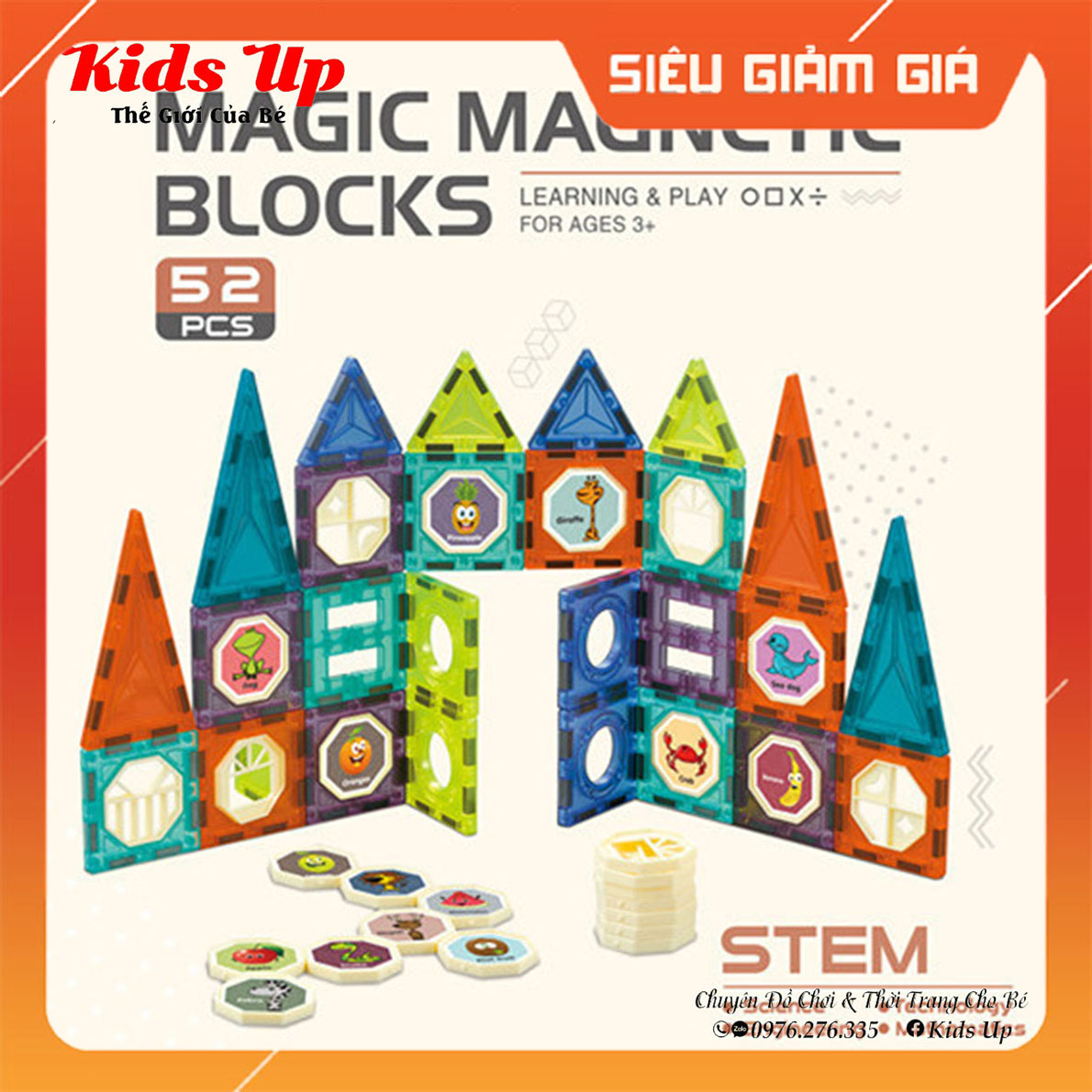 Xếp hình nam châm magical magnet