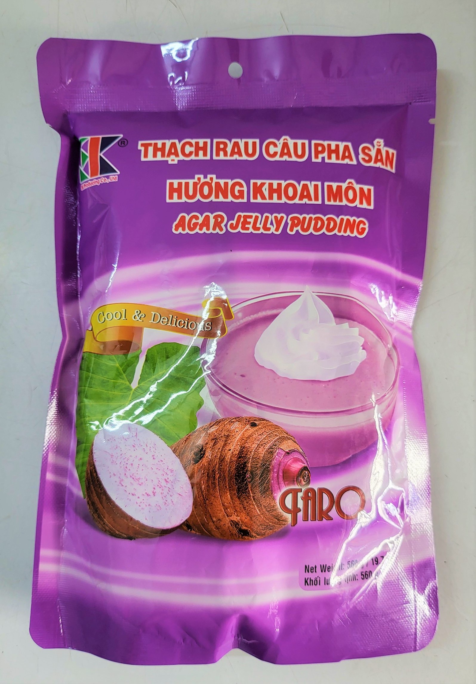 Túi lớn 560g KHOAI MÔN  BỘT THẠCH RAU CÂU PHA SẴN VN 3K Agar Jelly Pudding