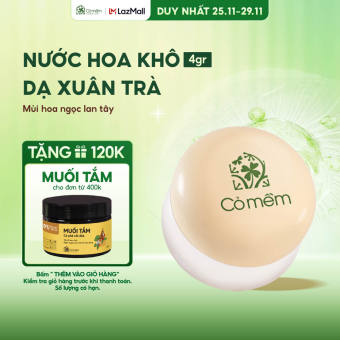 Nước Hoa Khô Dạ Xuân Trà Hương Mật Ong Hoa Nghệ Tây Cỏ Mềm - 5g