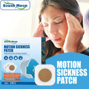 South Moon Car Motion Sickness Relief Patch Sea Sickness Nausea Dizzy Plaster Car Sick Patch for Both Adult and Child Relief Dizziness Nausea for Travel Medicine Stickers (10pcs/box）