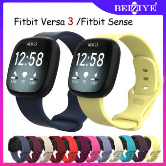 Vòng đeo tay Dây đeo cổ tay Fitbit Versa 3 Dây đeo đồng hồ Dây đeo bằng silicon mềm Dây đeo Fitbit Sense Versa3 Phụ kiện dây đeo đồng hồ